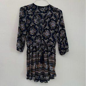 Olivaceous Floral Dress